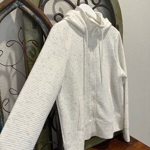 NWOT 90 DEGREE By Reflex Ribbed Full Zip Hoodie